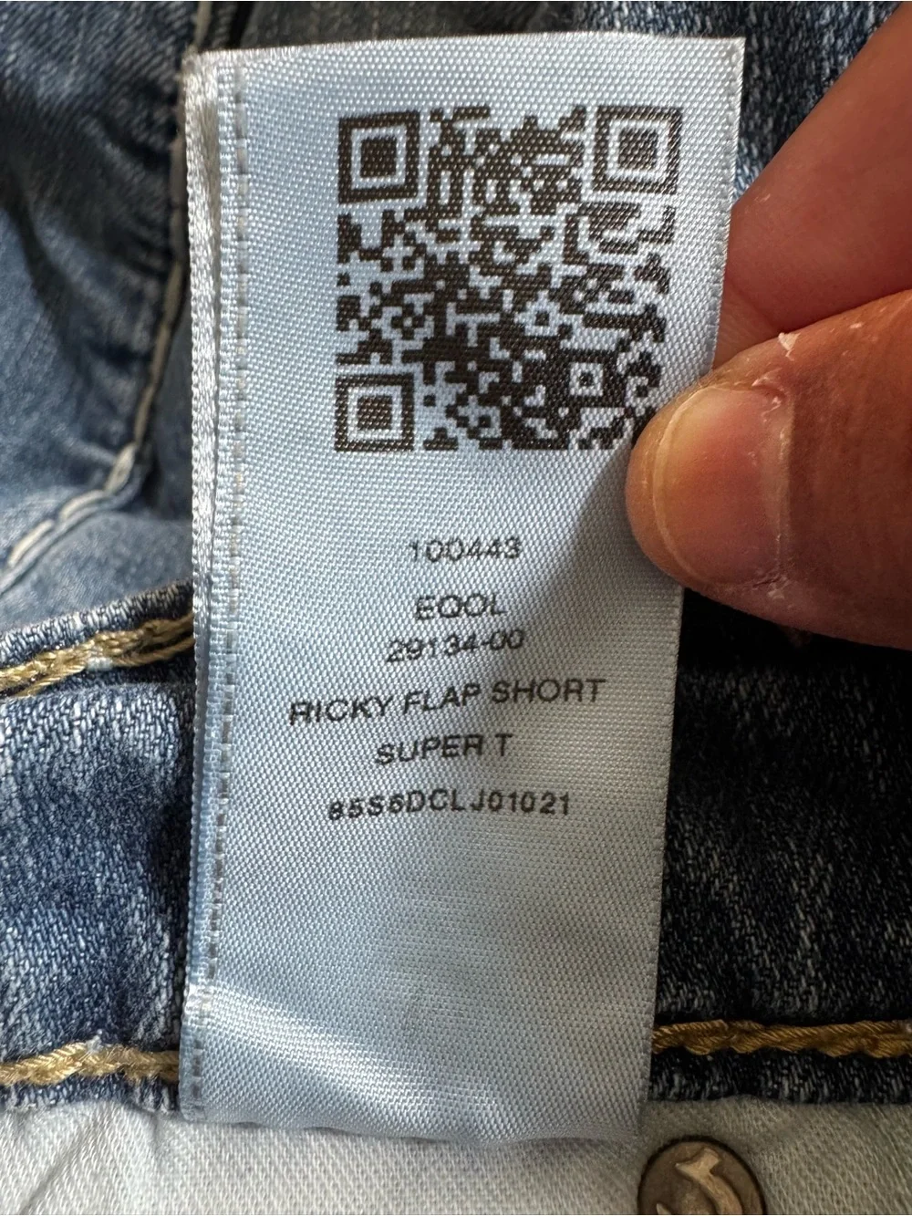 True Religion Ricky Relaxed Straight Denim Shorts Mens 32 Blue Super T Early 2k
